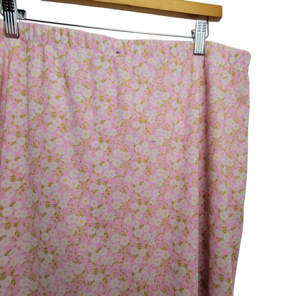Forever 21 Pink Dainty Floral Maxi Skirt Size 3X With Marks - Picture 5 of 9